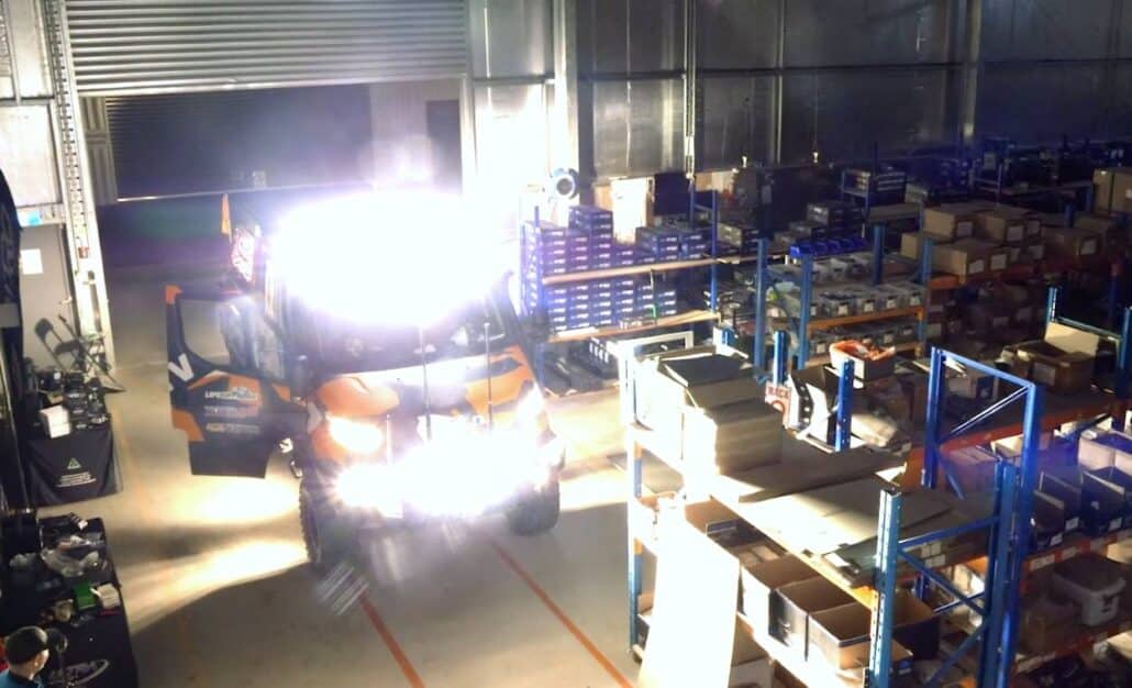 Ultra Vision lights on the 4WDTV truck