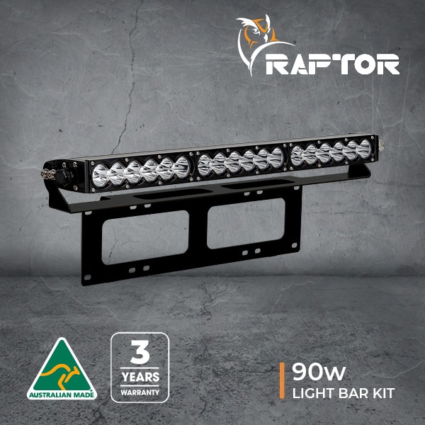 Raptor 90 LED 20.5″ Light Bar Number Plate Kit - Ultra Vision Lighting